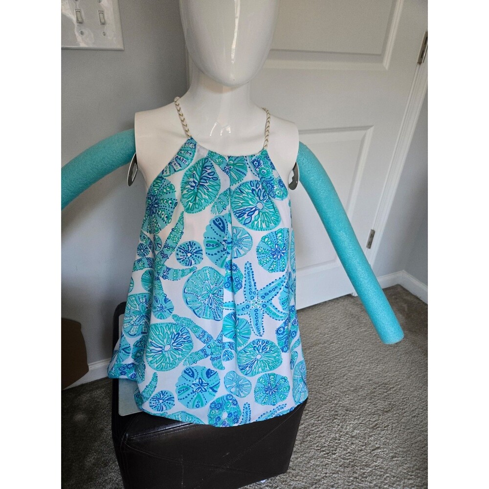 Lilly Pulitzer For Target Shell Starfish Flowy Halter Tank medium